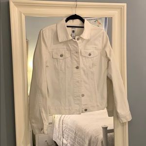 Gap White Jean Jacket